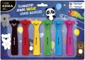 Flamastry  Derform Jumbo z figurką, 6 kolorów