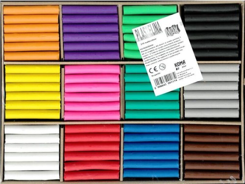 Plastelina Koma-Plast  12 kolorów x 18 sztuk