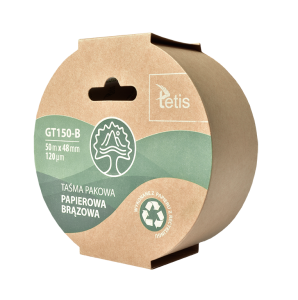 Taśma pakowa Tetis 48 mm x 50 m papierowa brązowa