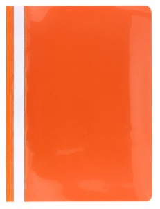 Skoroszyt plastikowy KBK A-4, pomarańczowy