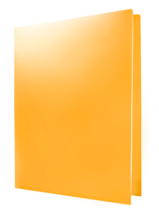 Teczka ofertowa Tetis, A-4, PP, pomarańczowa