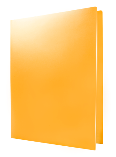 Teczka ofertowa Tetis, A-4, PP, pomarańczowa