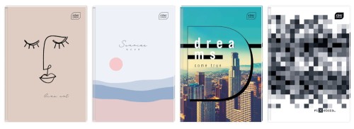 Brulion A-4 Interdruk 96 kartek, w linię