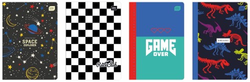 Zeszyt A-5 Interdruk, 16 kartek, kolorowa linia