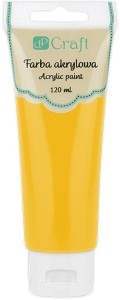 Farba akrylowa dpCraft, ciemnożółta, 120ml