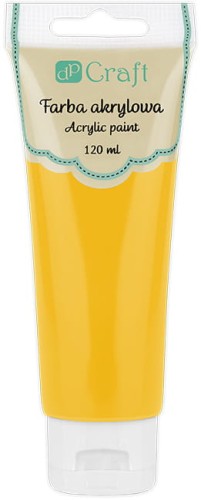 Farba akrylowa dpCraft, ciemnożółta, 120ml