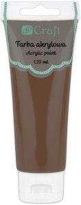 Farba akrylowa dpCraft, ciemnobrązowa, 120ml