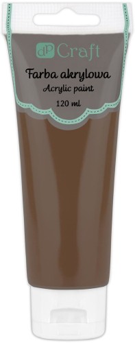 Farba akrylowa dpCraft, ciemnobrązowa, 120ml
