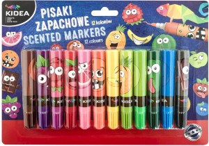 Pisaki zapachowe Kidea, 12 kolorów