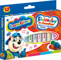Flamastry ze stempelkami Bambino, 12 kolorów