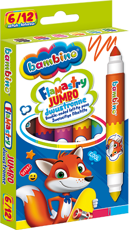 Flamastry Bambino Jumbo, 6/12 kolorów