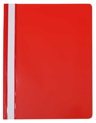 Skoroszyt plastikowy KBK A-4, czerwony