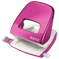 Dziurkacz Leitz duży metalowy WOW NeXXt do 30 kartek, różowy