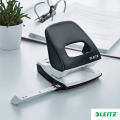 Dziurkacz Leitz duży metalowy WOW NeXXt, do 30 kartek, czarny