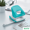 Dziurkacz Leitz duży metalowy WOW NeXXt, do 30 kartek, turkusowy
