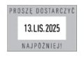 Pieczątka Colop Printer 52 datownik, odbicie czarne