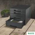 Pojemnik z 4 szufladami Leitz Recycle, czarny
