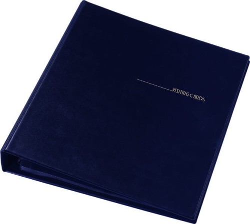 Wizytownik Panta Plast, na 400 wizytówek, granatowy