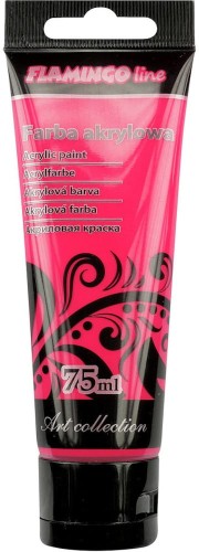 Farba akrylowa Flamingo Line Fluo różowa 75ml