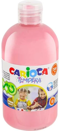 Farby tempera Carioca, 500ml różowy