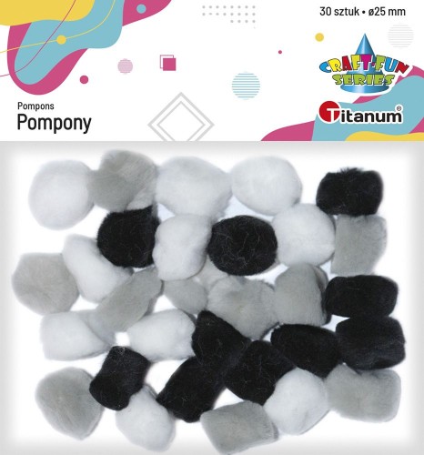 Pompony Titanum Craft-Fun Series, mix 30 sztuk