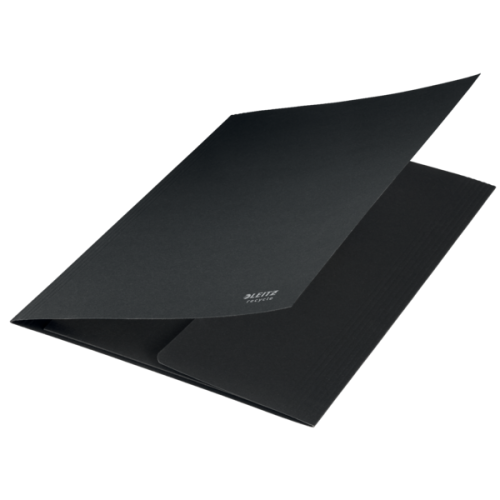 Teczka kartonowa Leitz Recycle A-4 z 3 klapkami, czarna