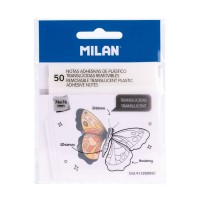Notes samoprzylepny Milan, przezroczysty, 76x76mm, 50 sztuk