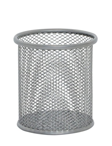 Kubek na długopisy Q-Connect, srebrny, druciany