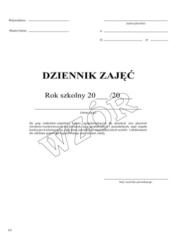 Dziennik Zajęć Pozalekcyjnych