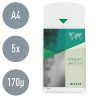 Koszulki groszkowe Leitz, A-4 na katalog 170µm, 5 sztuk