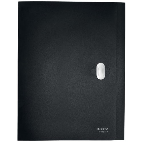 Teczka Leitz Recycle z zapięciem A-4 PP, 3 cm, czarna