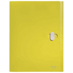 Teczka Leitz Recycle z zapięciem A-4 PP, 3 cm, żółta