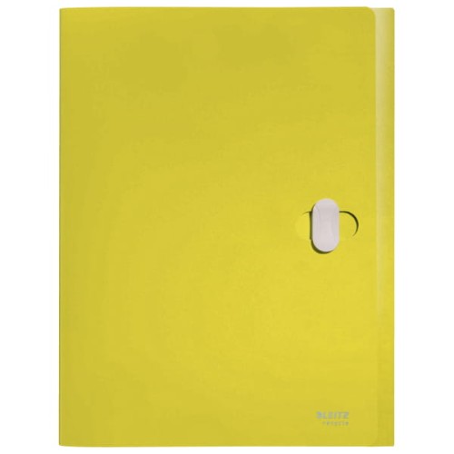 Teczka Leitz Recycle z zapięciem A-4 PP, 3 cm, żółta