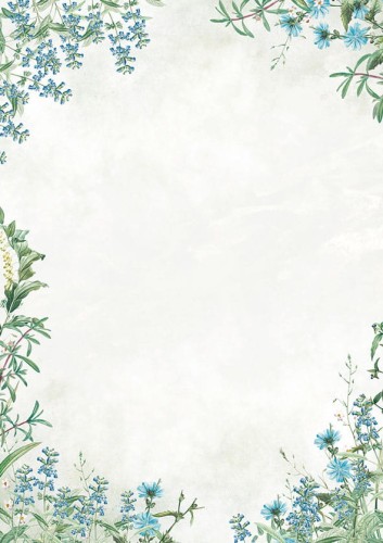 Arkusz barwny Fiori Blue Galeria Papieru, A-4, 50 arkuszy