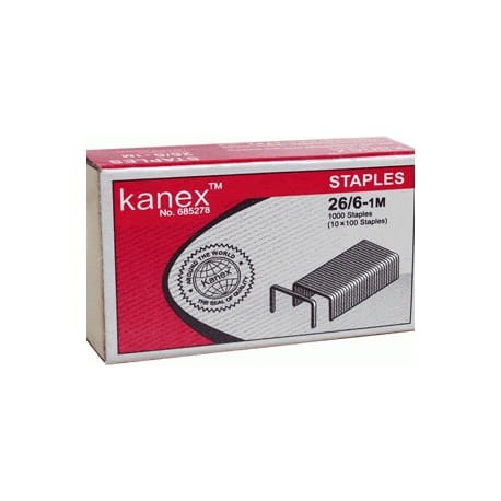 Zszywki Kanex 26/6, 1000 sztuk