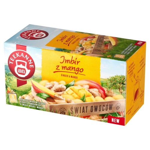 Herbata owocowa Teekanne imbir z mango, 20 torebek