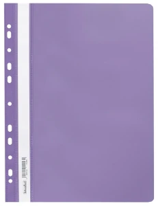 Skoroszyt plastikowy wpinany miękki, A-4, fioletowy