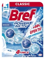 Kostka zapachowa do toalet zawieszka Bref Power Activ Ocean, 50g