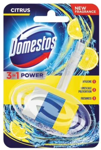 Kostka zapachowa do toalet zawieszka Domestos 3 w 1 Citrus, 40g