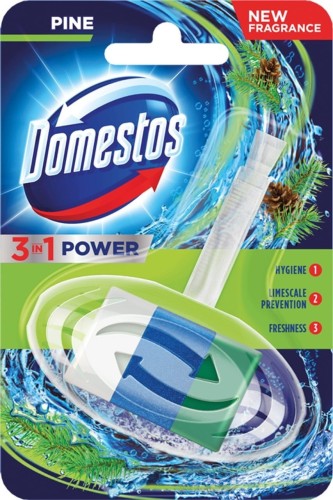 Kostka zapachowa do toalet zawieszka Domestos 3 w 1 Pine, 40g