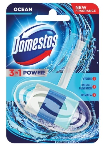 Kostka zapachowa do toalet zawieszka Domestos 3 w 1 Ocean, 40g 