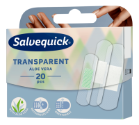 Plastry Salvequick Transparent Aloe Vera, 20 sztuk