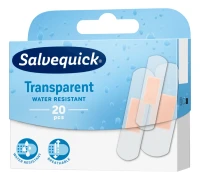 Plastry Salvequick Transparent wodoodporne, 20 sztuk