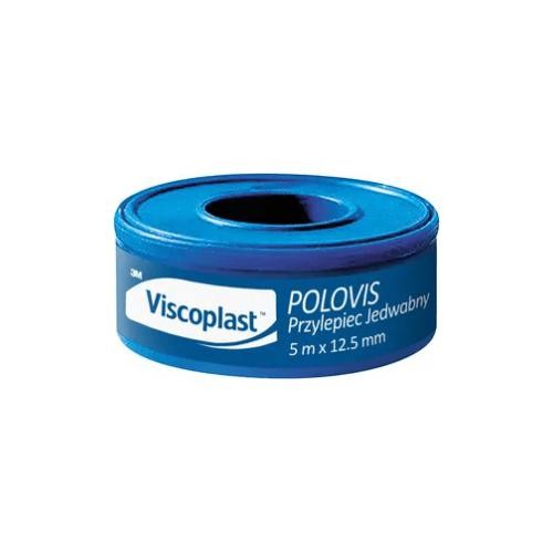 Plaster Przylepiec Jedwabny Viscoplast™ Polovis® , 5 m x 12,5 mm, rolka