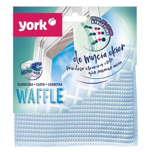 Ściereczka YORK z mikrofibry do okien Waffle