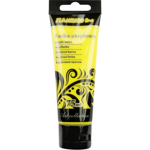 Farba akrylowa Flamingo Line żółta 75ml