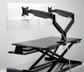 Podwójne ramię Kensington SmartFit® One-Touch do monitora, z regulacją wysokości
