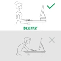 Regulowana podstawka Leitz Ergo pod monitor, ciemnoszara