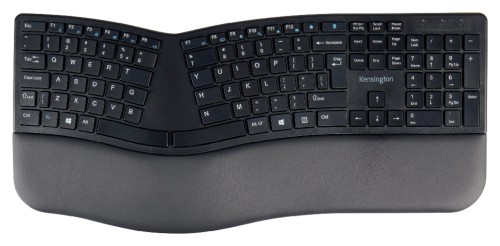Bezprzewodowa klawiatura  Kensington Pro Fit® Ergo, z amerykańskim układem klawiszy