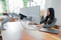 Regulowane podwójne ramię Kensington SmartFit® One-Touch